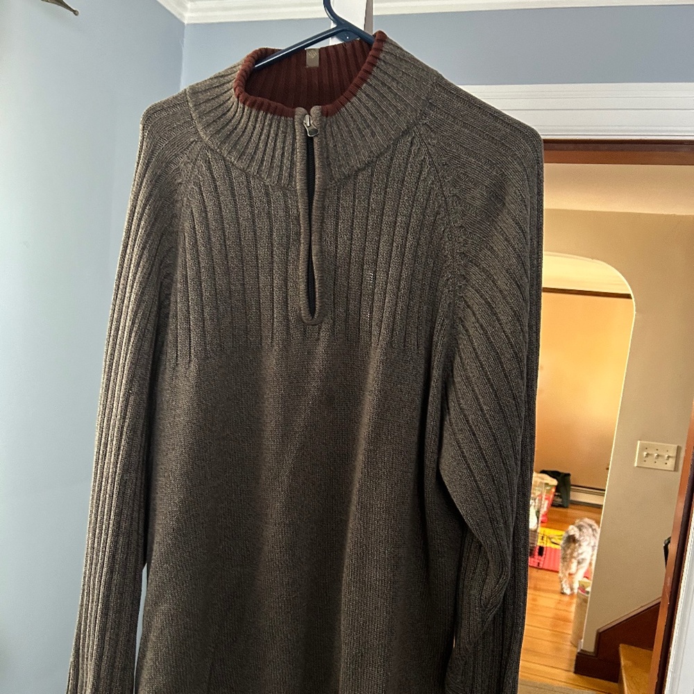 Columbia pull over zip sweater XL